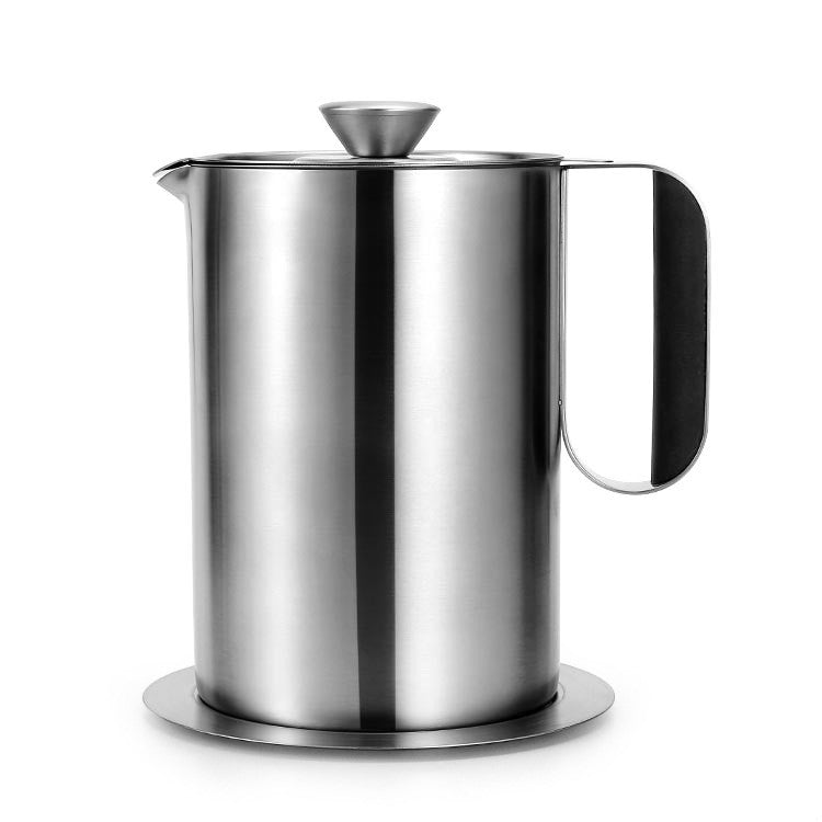 ELECTROPRIME Stainless Steel Leakproof Filter Mesh Oil Canister Kitchen Household Oil Storage Tank, Capacity: 1.5L