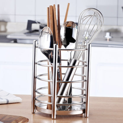 ELECTROPRIME 304 Stainless Steel Chopsticks Cage Drain Rack Knife Fork Storage Box Kitchen Supplies Chopsticks Box