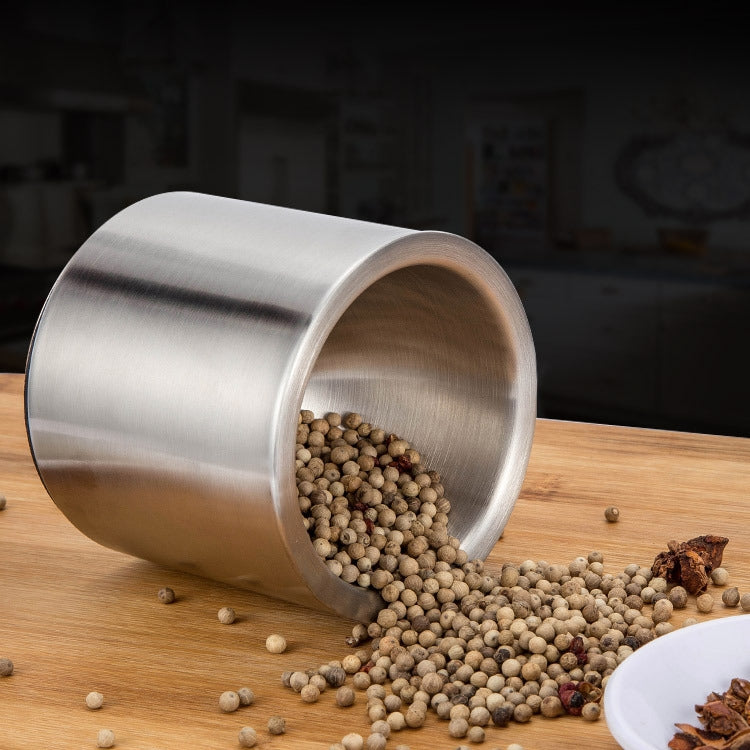 ELECTROPRIME 304 Stainless Steel Smashed Garlic Masher Sputum Pot Garlic Pot Home Manual Stone Scorpion Grinder Column Type Garlic Casserole