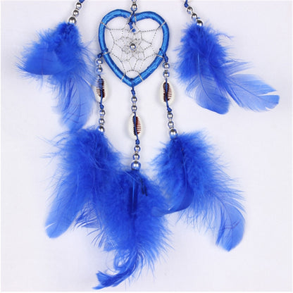 ELECTROPRIME Dreamcatcher Pendant Up And Down Double Ring Peach Heart Dream Catcher(Pink)
