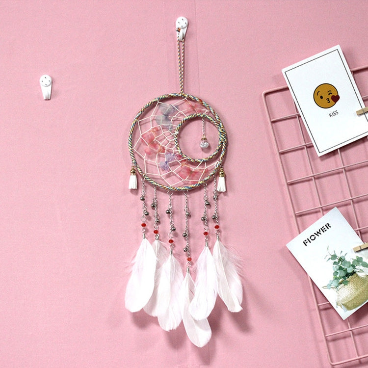 ELECTROPRIME Creative Hand-woven Crafts Sun and Moon Dream Catcher Home Car Wall Hanging Decoration