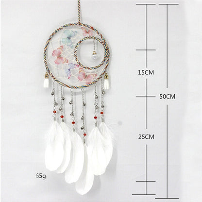 ELECTROPRIME Creative Hand-woven Crafts Sun and Moon Dream Catcher Home Car Wall Hanging Decoration