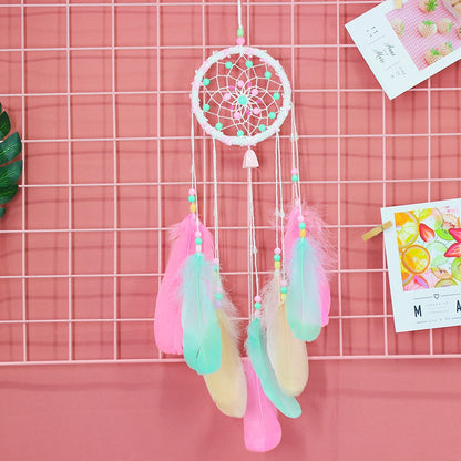 ELECTROPRIME Creative Fresh Single Ring Beads Dream Catcher Home Ornaments