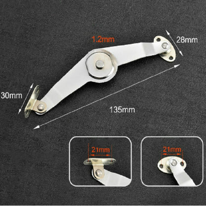 ELECTROPRIME Two-folded Strut Folding Lever Door Support Furniture Connector, Specification:5 Inchs Lever