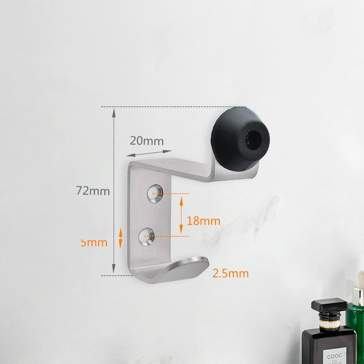 ELECTROPRIME Stainless Steel Rubber Hook, Specification: Door Top Rack with Hook (Brushed)
