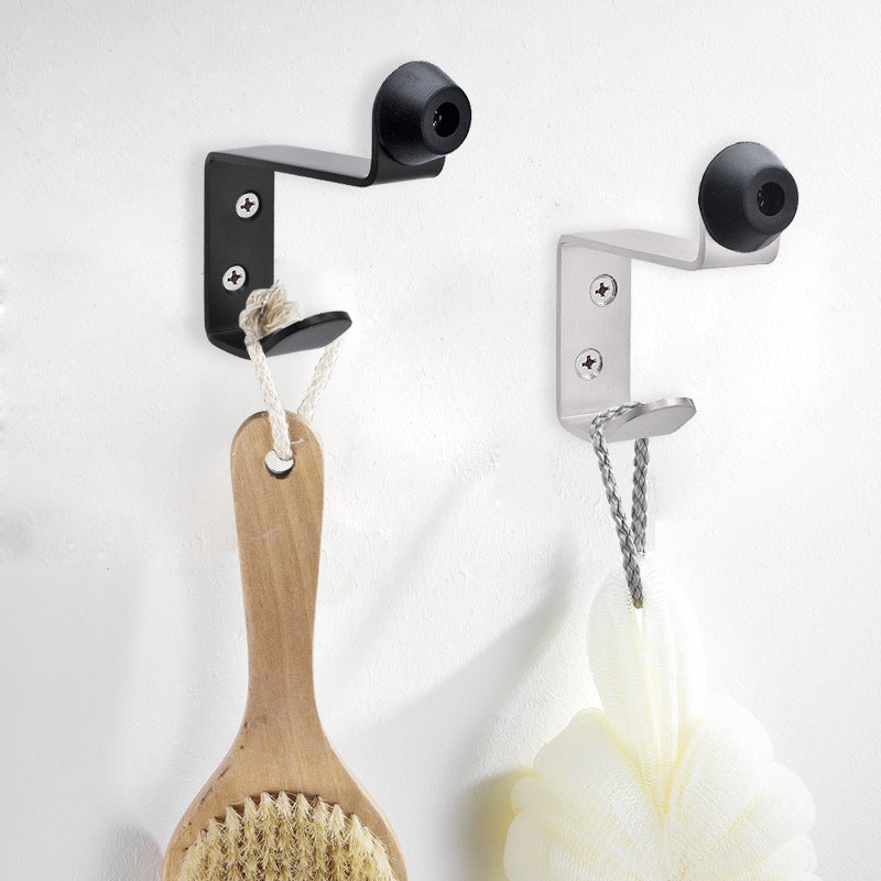 ELECTROPRIME Stainless Steel Rubber Hook, Specification: Door Top Rack with Hook (Brushed) 