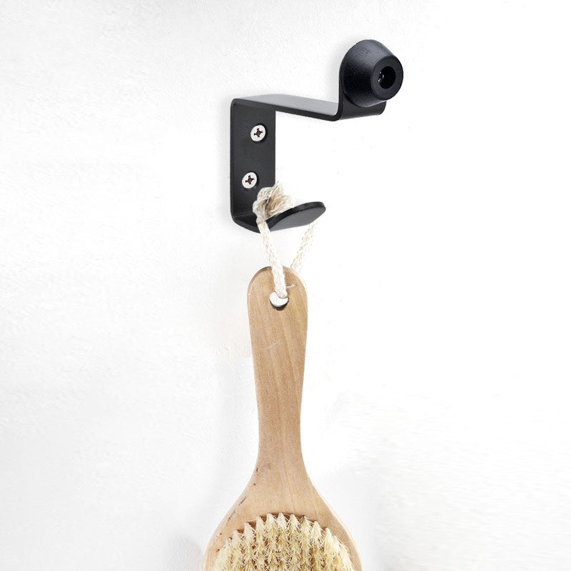 ELECTROPRIME Stainless Steel Rubber Hook, Specification:  Door Top Rack with Hook (Black)