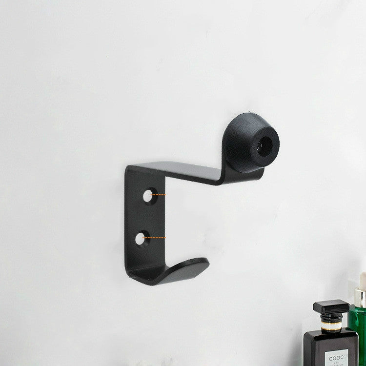 ELECTROPRIME Stainless Steel Rubber Hook, Specification:  Door Top Rack with Hook (Black)