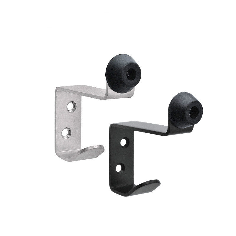 ELECTROPRIME Stainless Steel Rubber Hook, Specification:  Door Top Rack with Hook (Black)