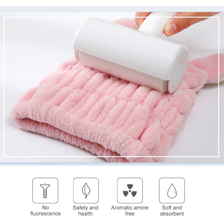 ELECTROPRIME Microfiber Coral Velvet Cartoon Quick Dry Hair Cap(Coffee)