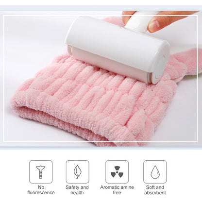 ELECTROPRIME Microfiber Coral Velvet Cartoon Quick Dry Hair Cap(Coffee)