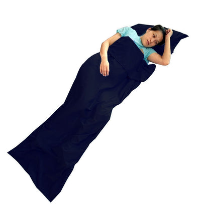 ELECTROPRIME Portable Hotel Solid Color Envelope Dirty Sleeping Bag Liner?Random Color, Specifications (length * width): 210x120cm