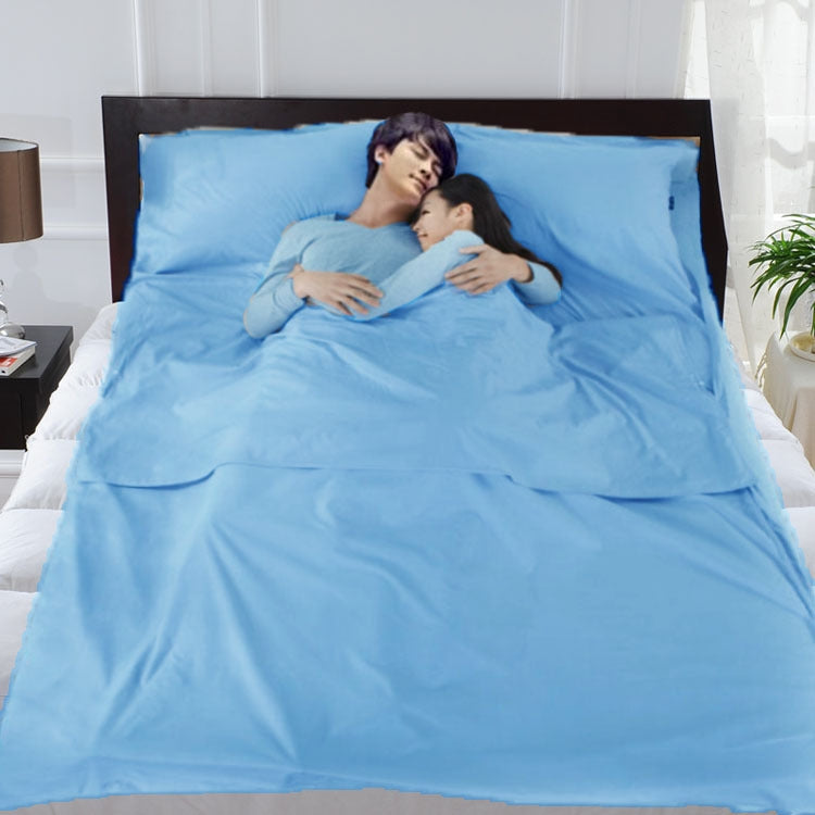 ELECTROPRIME Portable Hotel Solid Color Envelope Dirty Sleeping Bag Liner?Random Color, Specifications (length * width): 210x120cm