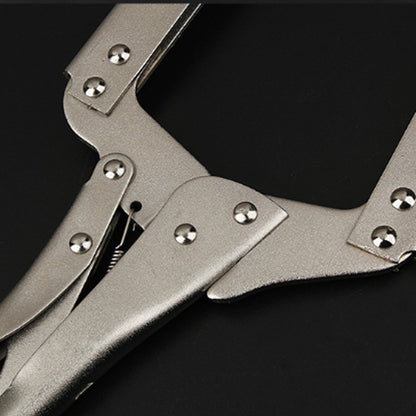 ELECTROPRIME C-shape Square Mouth Strong Fixed Pliers Electric Welding, Size:11 inch