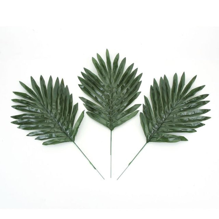 ELECTROPRIME 12 PCS Artificial Fake Monstera Palm Tree Green Plastic Leaf
