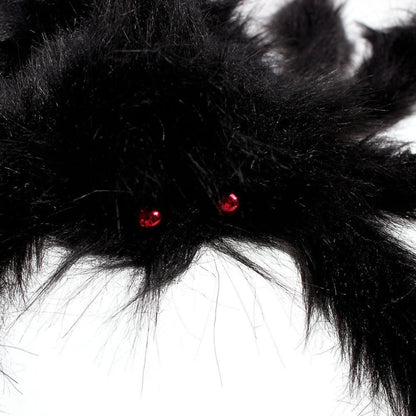 ELECTROPRIME Creative Halloween Party Black Plush Spider Decoration, Size:30cm