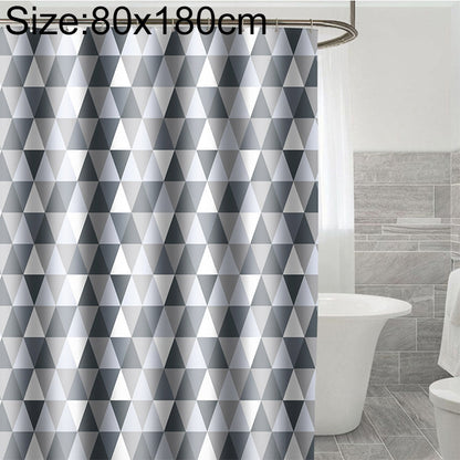 ELECTROPRIME Curtains for Bathroom Waterproof Polyester Fabric Moldproof Bath Curtain, Size:80x180cm