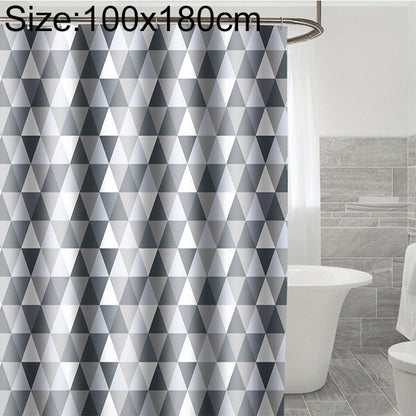 ELECTROPRIME Curtains for Bathroom Waterproof Polyester Fabric Moldproof Bath Curtain, Size:100x180cm