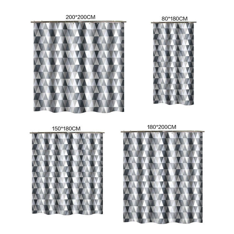 ELECTROPRIME Curtains for Bathroom Waterproof Polyester Fabric Moldproof Bath Curtain, Size:220x200cm