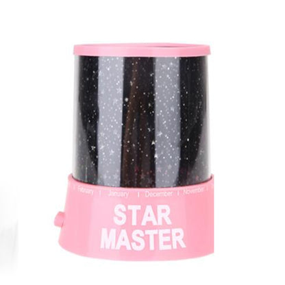 ELECTROPRIME 2 PCS Star Master USB Projection Lamp Romantic Starry Sky LED Night Light(Pink)