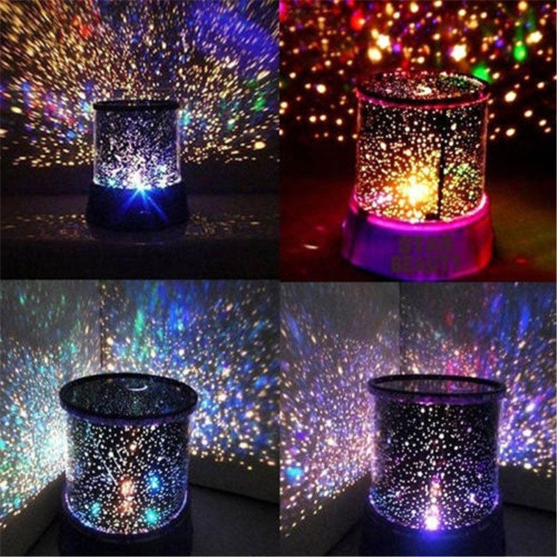 ELECTROPRIME 2 PCS Star Master USB Projection Lamp Romantic Starry Sky LED Night Light(Blue)