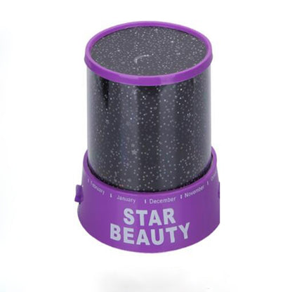 ELECTROPRIME 2 PCS Star Master USB Projection Lamp Romantic Starry Sky LED Night Light(Purple)