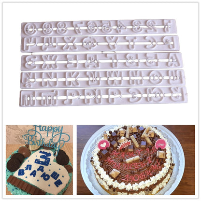 ELECTROPRIME Russian Letters Fondant Molds Embosser Sugar Craft Alphabet Moulds Cake Dessert Decor DIY Bakeware Tools, Size:24x2.6x0.6cm