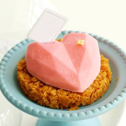 ELECTROPRIME 6 in 1 Heart Shape Silicone Mold For Baking Mousse Cake DIY Silicone Molds