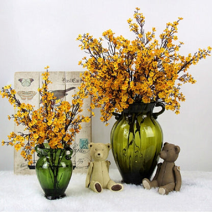 ELECTROPRIME Simulation Starry Single Flower Home Decoration Bride Holding Flowers(Orange)