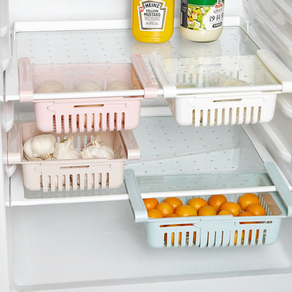 ELECTROPRIME Refrigerator Storage Box Refrigerators Drawer Shelf(Blue)