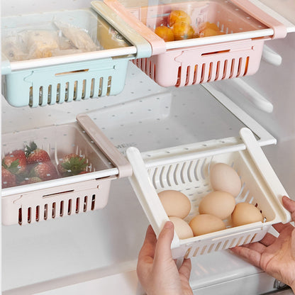 ELECTROPRIME Refrigerator Storage Box Refrigerators Drawer Shelf(Apricot)