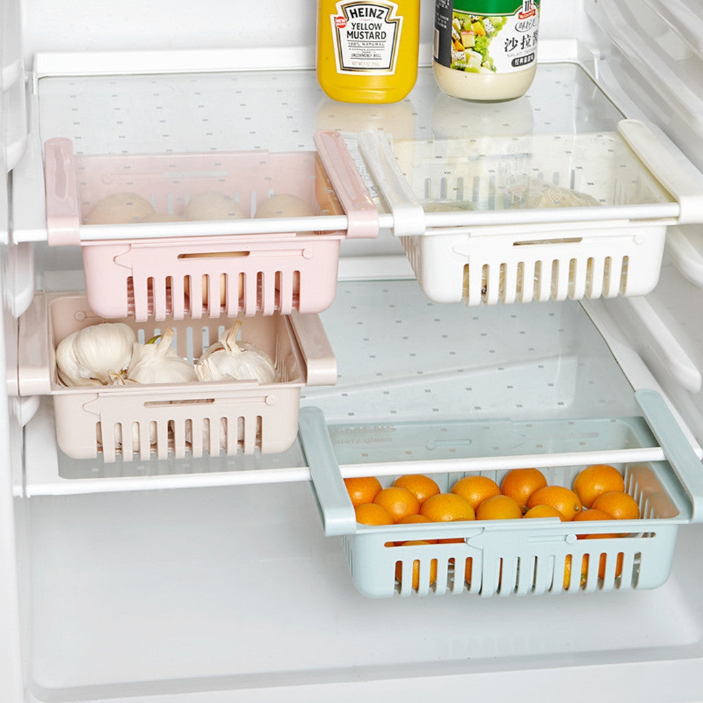 ELECTROPRIME Refrigerator Storage Box Refrigerators Drawer Shelf(Apricot)