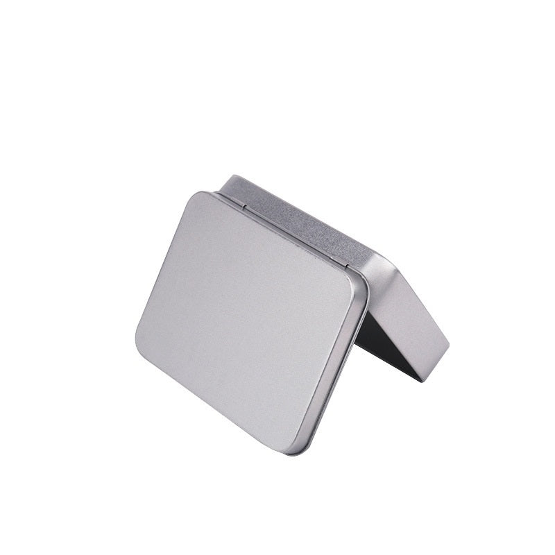 ELECTROPRIME 11.5x8.5x2.2cm Rectangular Metal Storage Box Tinplate Business Card Storage Box(Conjoined Flip)