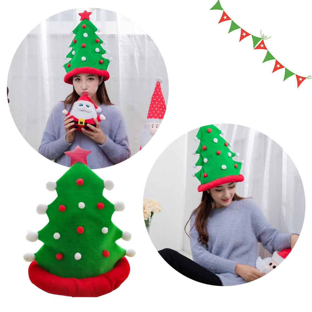 ELECTROPRIME Christmas Tree Hat Funny Adult Hat Christmas DecorationParty Supplies