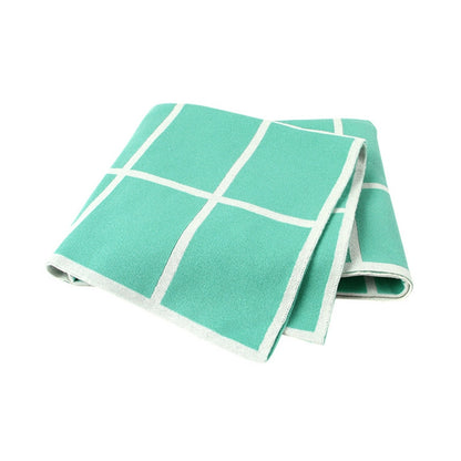 ELECTROPRIME Soft  Swaddle Wrap Blankets Newborn Sofa Bedding(Grape Green)