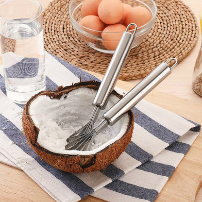 ELECTROPRIME Stainless Steel Copra Planer All Steel Handle Coconut Planing Fish Scale Planer Seeder(Silver)