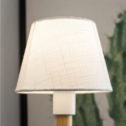 ELECTROPRIME E27 LED Bedside Aisle Creative Personality Wooden Wall Lamp, Power source: No Light Source(White)