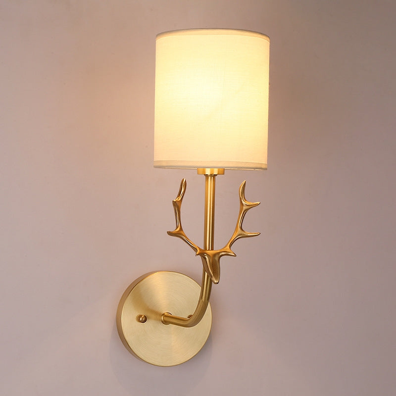 ELECTROPRIME Single Head  Corridor Aisle Personality Creative Copper Antler Wall Lamp, Power source: Without Light Source
