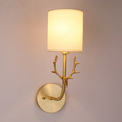 ELECTROPRIME Single Head  Corridor Aisle Personality Creative Copper Antler Wall Lamp, Power source: Without Light Source