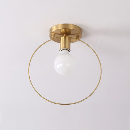 ELECTROPRIME Simple Modern Aisle Copper Lamp with 5W Three-color Light( Ceiling Type)