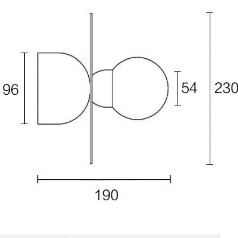 ELECTROPRIME Simple Modern Living Room Bedroom Hallway Wall Lamp with White Light 5W LED
