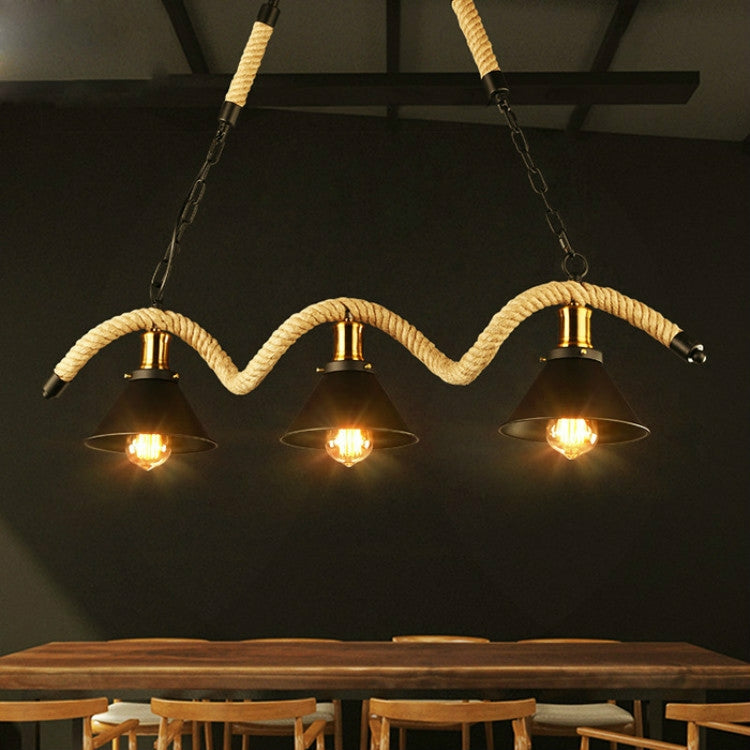 ELECTROPRIME 3 Heads  Vintage Industrial Style Restaurant Bar Chandelier, Power source:  Warm Light LED5W