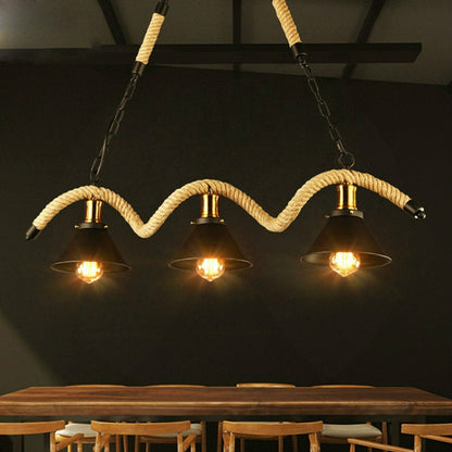 ELECTROPRIME 3 Heads  Vintage Industrial Style Restaurant Bar Chandelier, Power source:  Warm Light LED5W