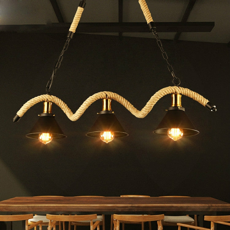 ELECTROPRIME 3 Heads  Vintage Industrial Style Restaurant Bar Chandelier, Power source:  Warm Light LED5W