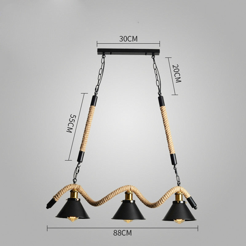 ELECTROPRIME 3 Heads  Vintage Industrial Style Restaurant Bar Chandelier, Power source:  Warm Light LED5W