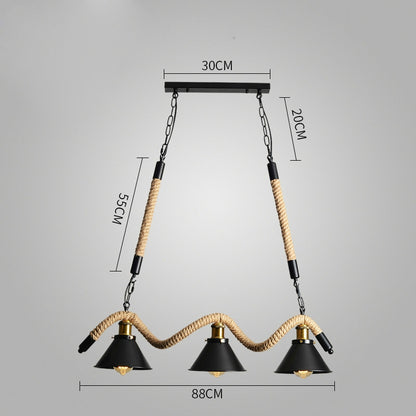 ELECTROPRIME 3 Heads  Vintage Industrial Style Restaurant Bar Chandelier, Power source:  Warm Light LED5W