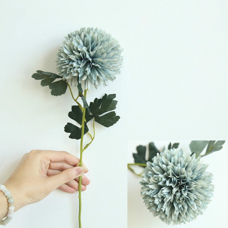 ELECTROPRIME Dandelion Flower Ball Simulation Flower Home Decoration Wedding Bouquet(Blue)