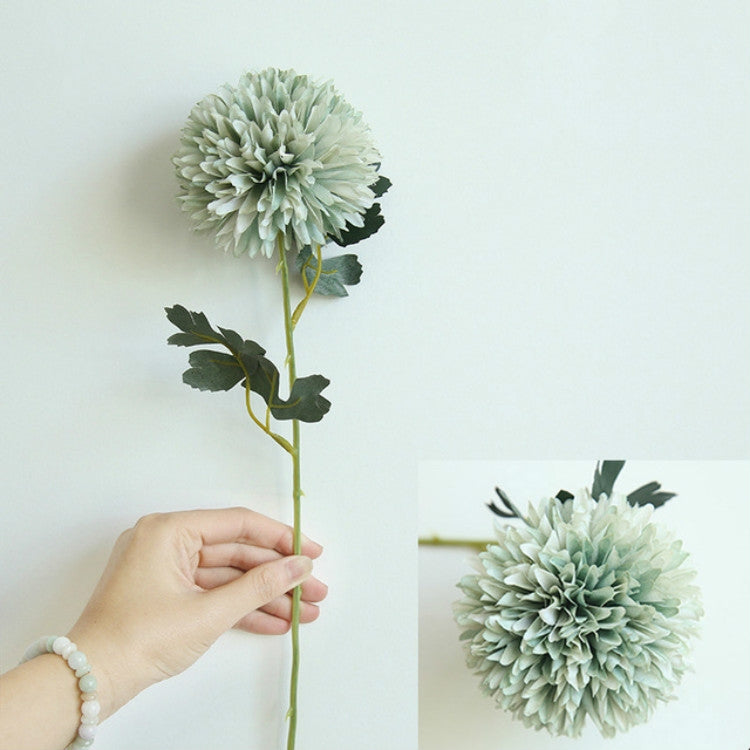ELECTROPRIME Dandelion Flower Ball Simulation Flower Home Decoration Wedding Bouquet(Green)