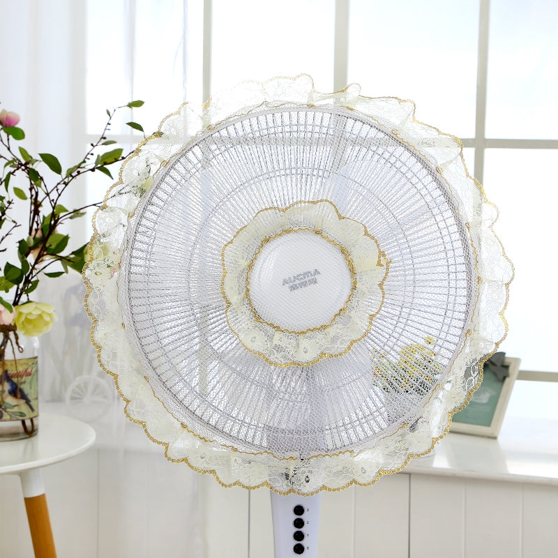 ELECTROPRIME Anti-pinch Electric Fan Safety Cover Protection Net Dustproof Cover(Gold)