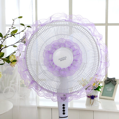 ELECTROPRIME Anti-pinch Electric Fan Safety Cover Protection Net Dustproof Cover(Purple)